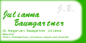 julianna baumgartner business card